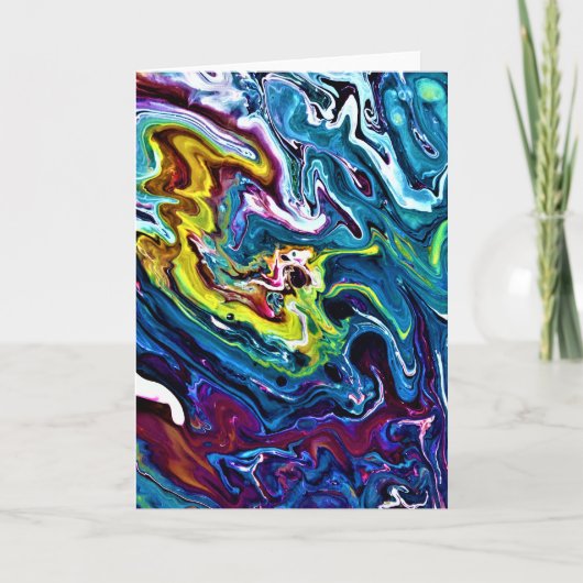 Étude de couleur Abstraite 156, carte (Devant)