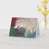 Étude de couleur Abstraite 1, carte (Fleur jaune)
