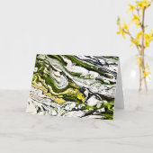 Étude de couleur Abstraite 22, carte (Fleur jaune)