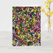 Étude de couleur Abstraite 24, carte (Fleur jaune)