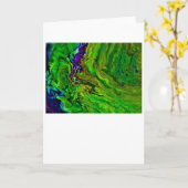 Étude de couleur abstraite 25, carte (Fleur jaune)