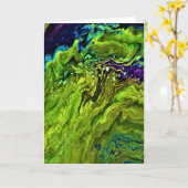 Étude de couleur Abstraite 25, carte (Fleur jaune)