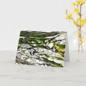 Étude de couleur Abstraite 26, carte (Fleur jaune)