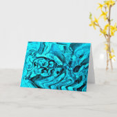 Étude de couleur Abstraite 27, carte (Fleur jaune)