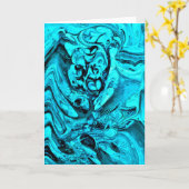 Étude de couleur Abstraite 27, carte (Fleur jaune)