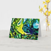 Étude de couleur Abstraite 313, carte (Fleur jaune)