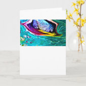 Étude de couleur Abstraite 33, carte (Fleur jaune)