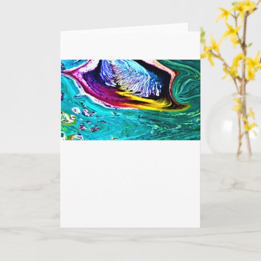 Étude de couleur Abstraite 33, carte (Fleur jaune)