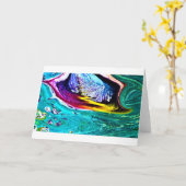 Étude de couleur Abstraite 33, carte (Fleur jaune)