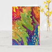 Étude de couleur Abstraite 3, carte (Fleur jaune)