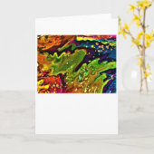 Étude de couleur Abstraite 3, carte (Fleur jaune)