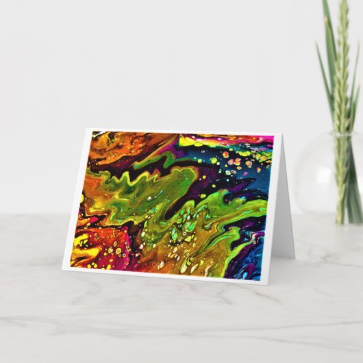 Étude de couleur Abstraite 3, carte (Devant)