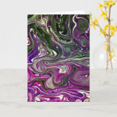 Étude de couleur Abstraite 410, carte (Fleur jaune)