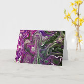 Étude de couleur Abstraite 410, carte (Fleur jaune)