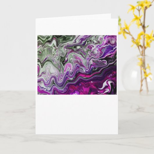 Étude de couleur Abstraite 413, carte (Fleur jaune)