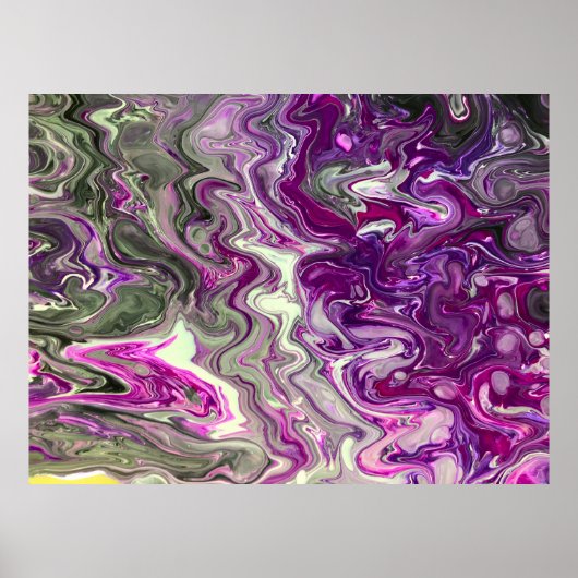 Étude de couleur Abstraite 415, Poster (Devant)