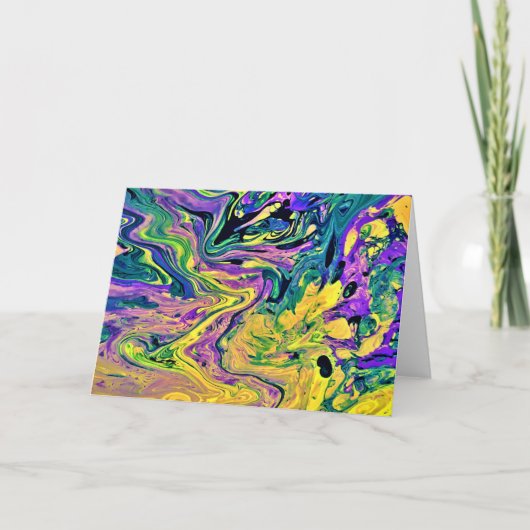 Étude de couleur Abstraite 41, carte (Devant)