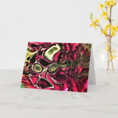 Étude de couleur Abstraite 430, carte (Fleur jaune)