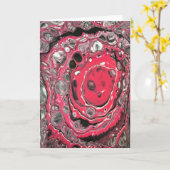 Étude de couleur Abstraite 432, carte (Fleur jaune)