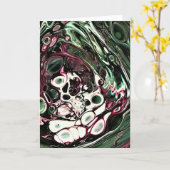 Étude de couleur Abstraite 436, carte (Fleur jaune)