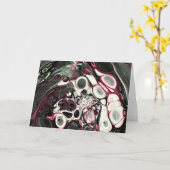 Étude de couleur Abstraite 437, carte (Fleur jaune)