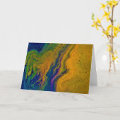 Étude de couleur Abstraite 43, carte (Fleur jaune)