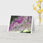 Étude de couleur Abstraite 442, carte (Fleur jaune)