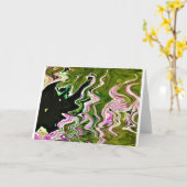 Étude de couleur Abstraite 451, carte (Fleur jaune)