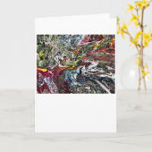 Étude de couleur Abstraite 45, carte (Fleur jaune)