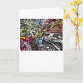 Étude de couleur Abstraite 45, carte (Fleur jaune)