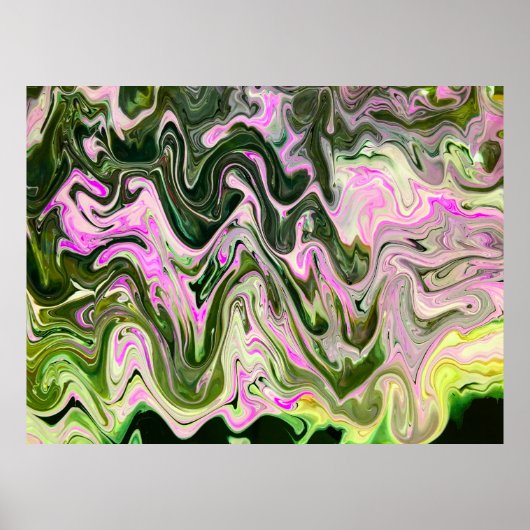 Étude de couleur Abstraite 478, Poster (Devant)