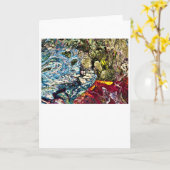 Étude de couleur abstraite 47 Carte (Fleur jaune)