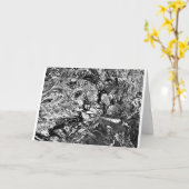 Étude de couleur Abstraite 47 / Noir, carte (Fleur jaune)