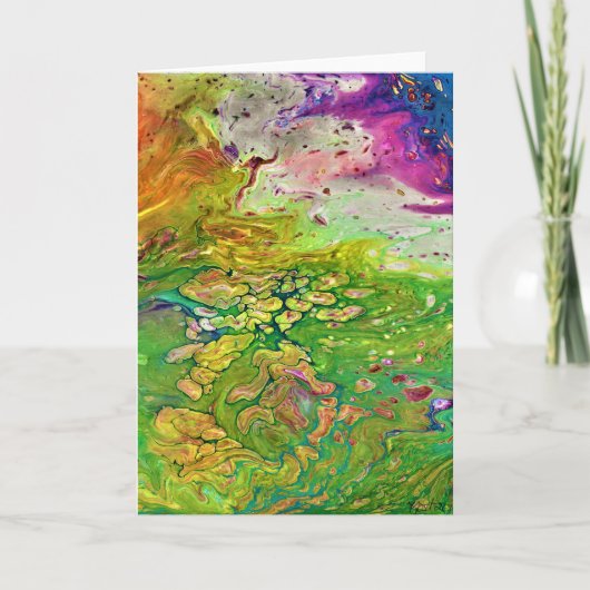 Étude de couleur Abstraite 4, carte (Devant)