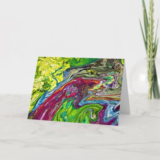 Étude de couleur Abstraite 51, carte (Devant)