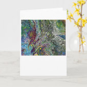 Étude de couleur Abstraite 53, carte (Fleur jaune)