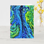 Étude de couleur Abstraite 56, carte (Fleur jaune)