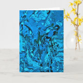 Étude de couleur Abstraite 5, carte (Fleur jaune)