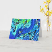 Étude de couleur Abstraite 66, carte (Fleur jaune)