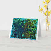 Étude de couleur Abstraite 6, carte (Fleur jaune)