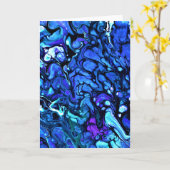 Étude de couleur Abstraite 71, carte (Fleur jaune)