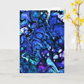 Étude de couleur Abstraite 77, carte (Fleur jaune)