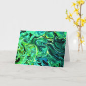 Étude de couleur Abstraite 78, carte (Fleur jaune)