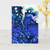 Étude de couleur Abstraite 79, carte (Fleur jaune)