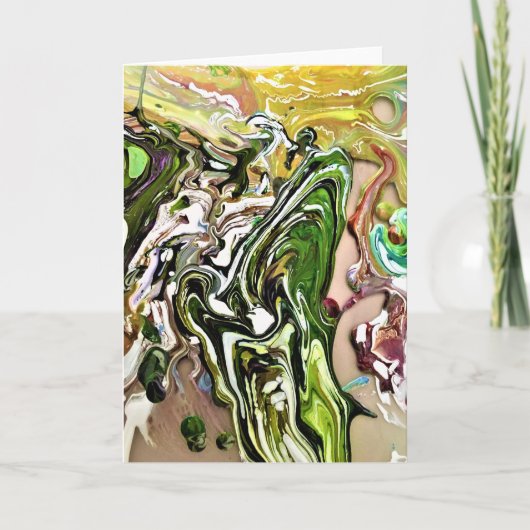 Étude de couleur Abstraite 8, carte (Devant)