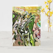 Étude de couleur Abstraite 8, carte (Fleur jaune)