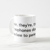 Étude de la tasse d'homophones (Devant gauche)