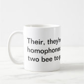 Étude de la tasse d'homophones (Gauche)