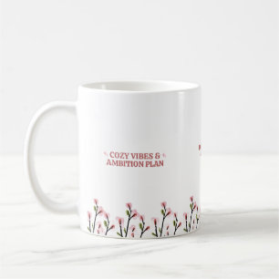 Étude esthétique Fille Mug Cozy vibes avec Floral