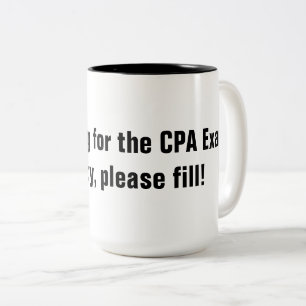 Étude pour la tasse d'examen de CPA